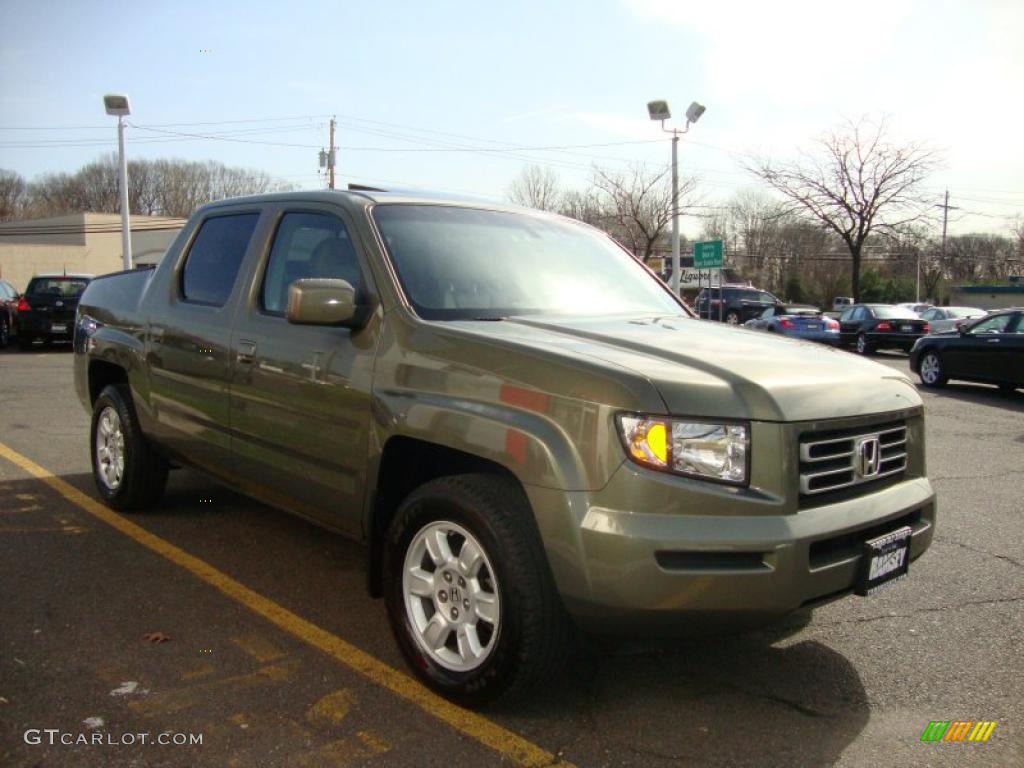 2007 Ridgeline RTL - Aberdeen Green Metallic / Olive photo #15