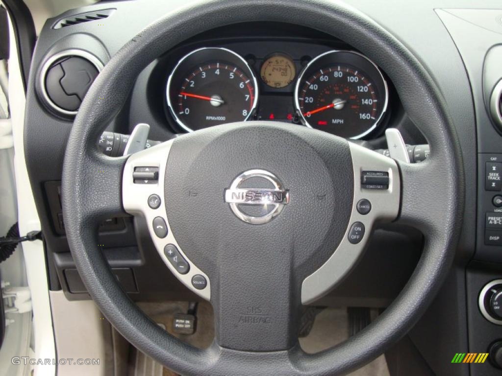 2008 Rogue SL AWD - Phantom White Pearl / Gray photo #36