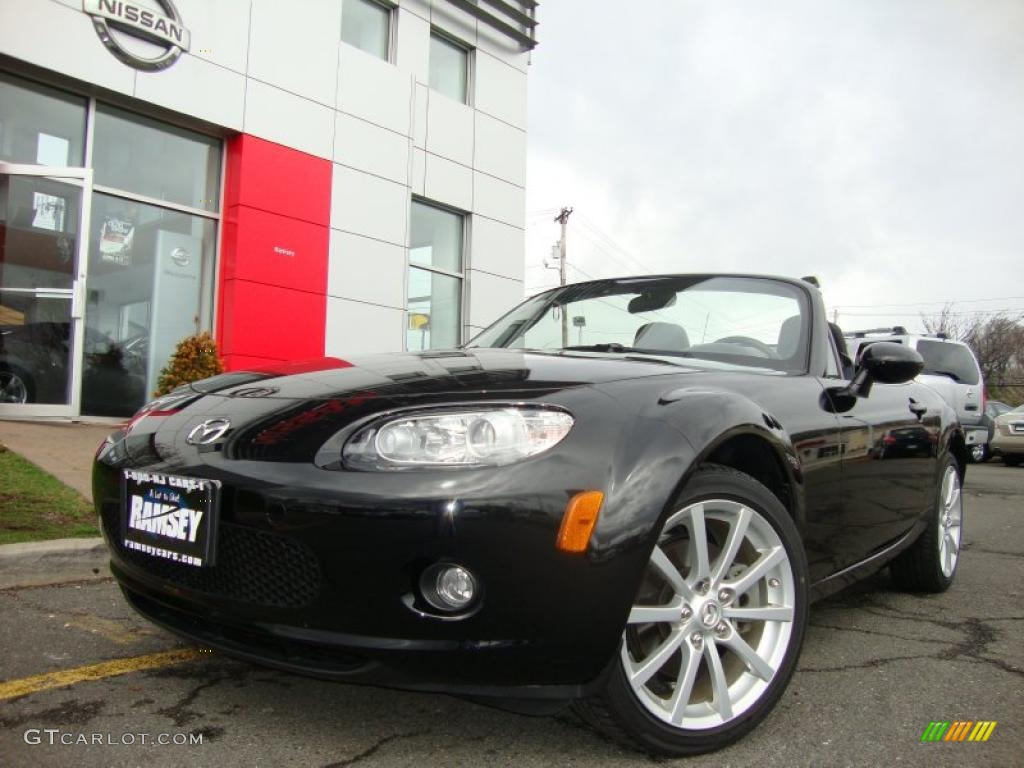 2008 MX-5 Miata Touring Roadster - Brilliant Black / Black photo #1