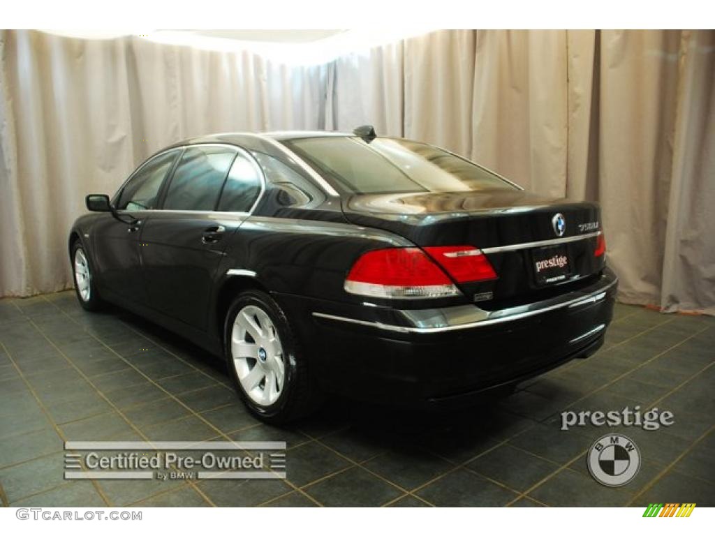 2007 7 Series 750Li Sedan - Jet Black / Black photo #4