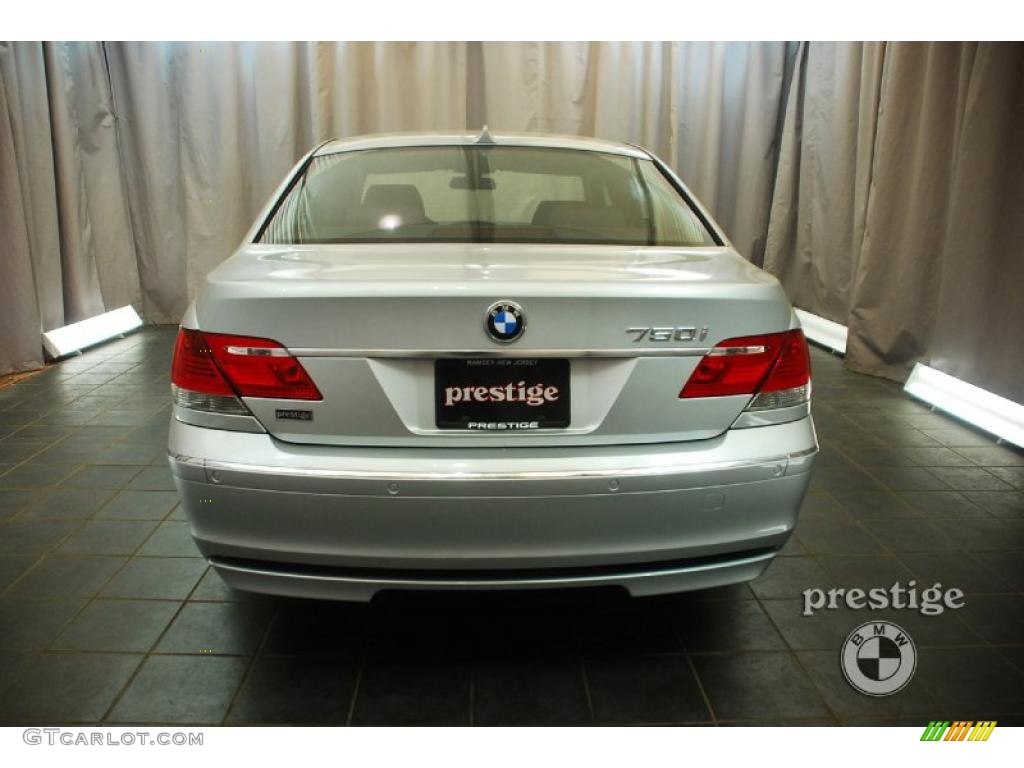 2008 7 Series 750i Sedan - Titanium Silver Metallic / Black photo #3
