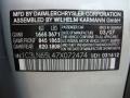 2007 Chrysler Crossfire Limited Roadster Info Tag