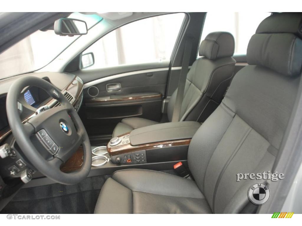 2008 7 Series 750i Sedan - Titanium Silver Metallic / Black photo #9