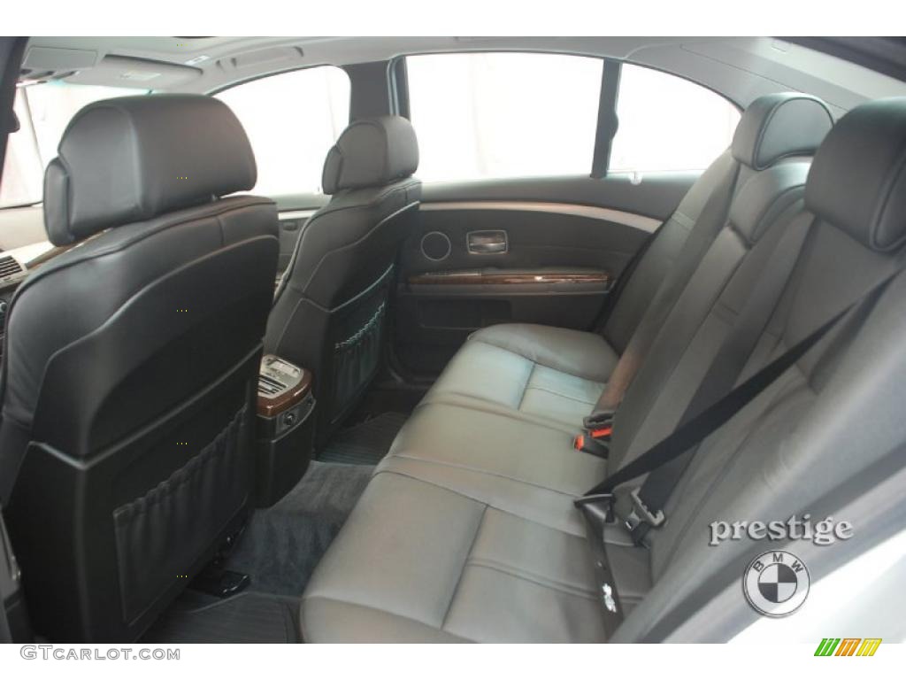 2008 7 Series 750i Sedan - Titanium Silver Metallic / Black photo #10