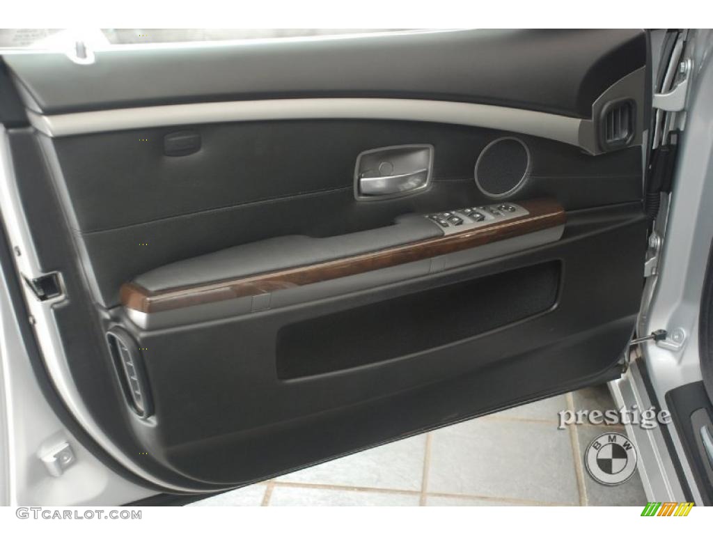 2008 7 Series 750i Sedan - Titanium Silver Metallic / Black photo #11