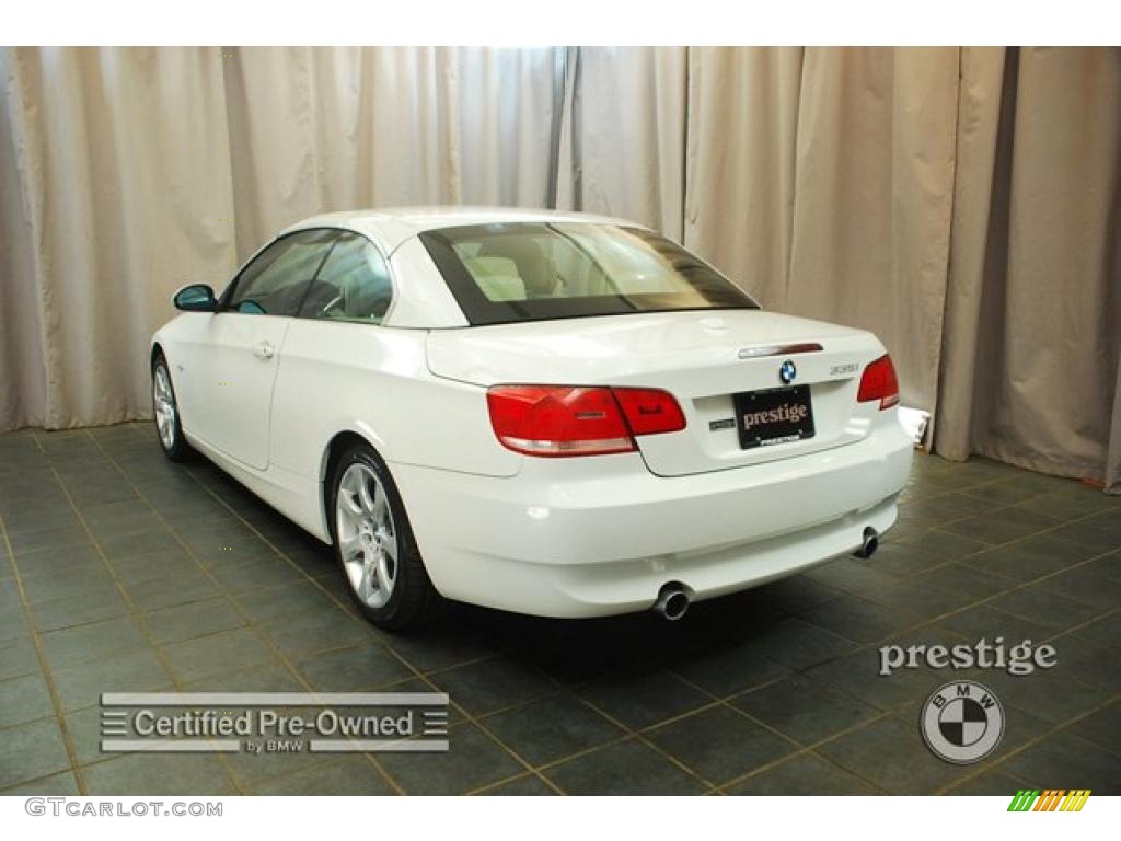 2007 3 Series 335i Convertible - Alpine White / Cream Beige photo #4