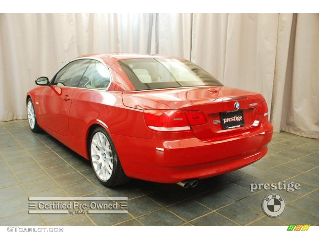 2007 3 Series 328i Convertible - Crimson Red / Beige photo #4