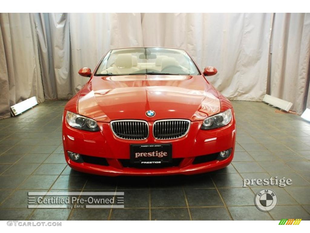 2007 3 Series 328i Convertible - Crimson Red / Beige photo #6