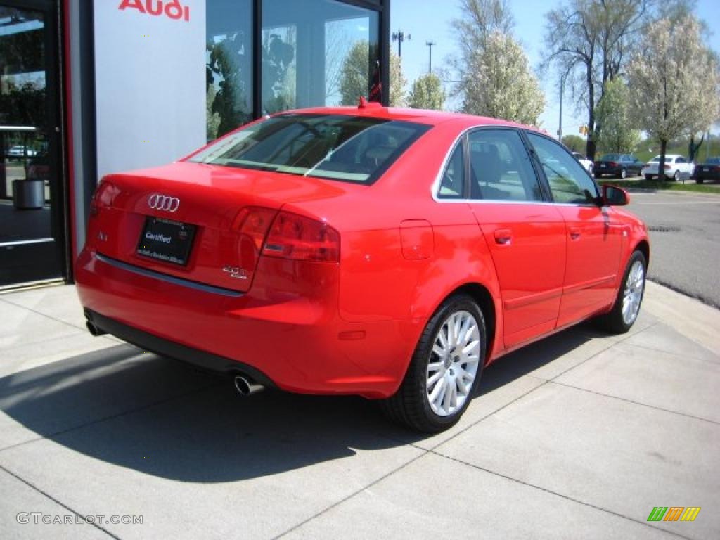 2006 A4 2.0T quattro Sedan - Brilliant Red / Beige photo #6