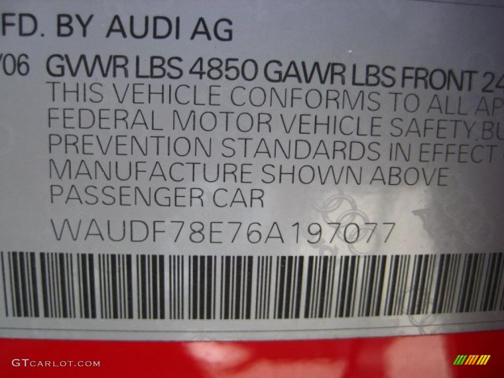 2006 A4 2.0T quattro Sedan - Brilliant Red / Beige photo #23