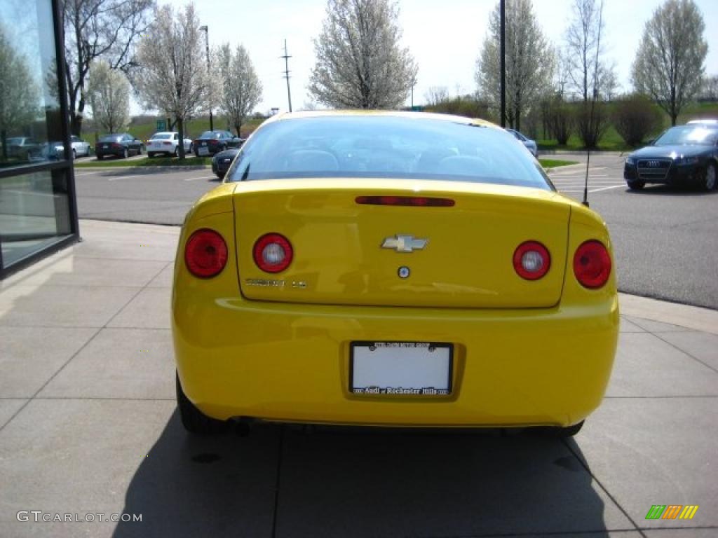 2007 Cobalt LS Coupe - Rally Yellow / Gray photo #5