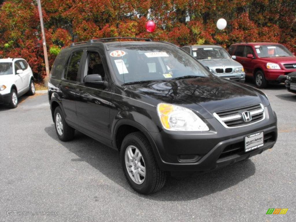 2004 CR-V EX 4WD - Nighthawk Black Pearl / Black photo #3
