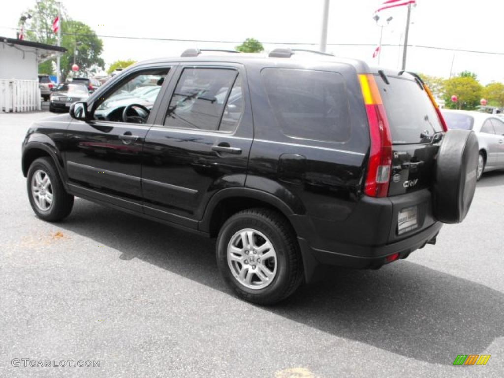 2004 CR-V EX 4WD - Nighthawk Black Pearl / Black photo #7