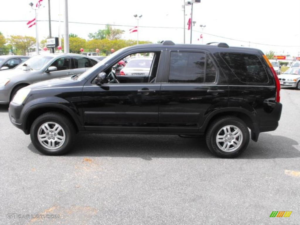 2004 CR-V EX 4WD - Nighthawk Black Pearl / Black photo #8