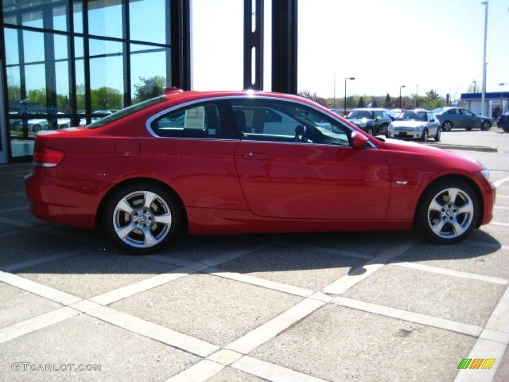 2007 3 Series 328xi Coupe - Crimson Red / Black Dakota Leather photo #9