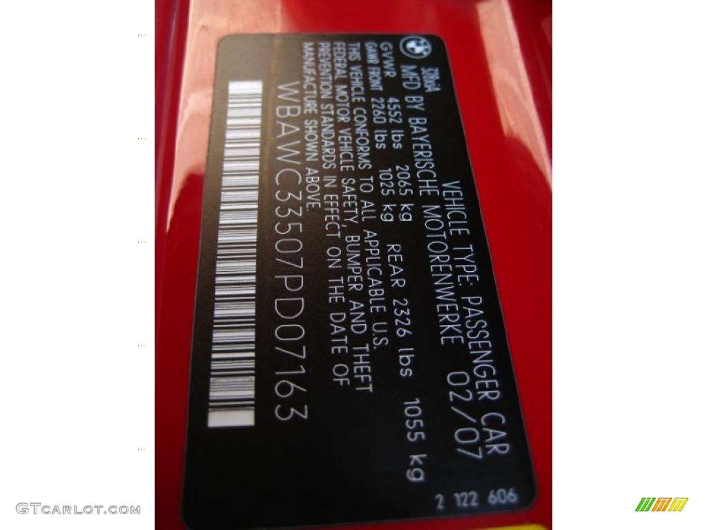 2007 3 Series 328xi Coupe - Crimson Red / Black Dakota Leather photo #23