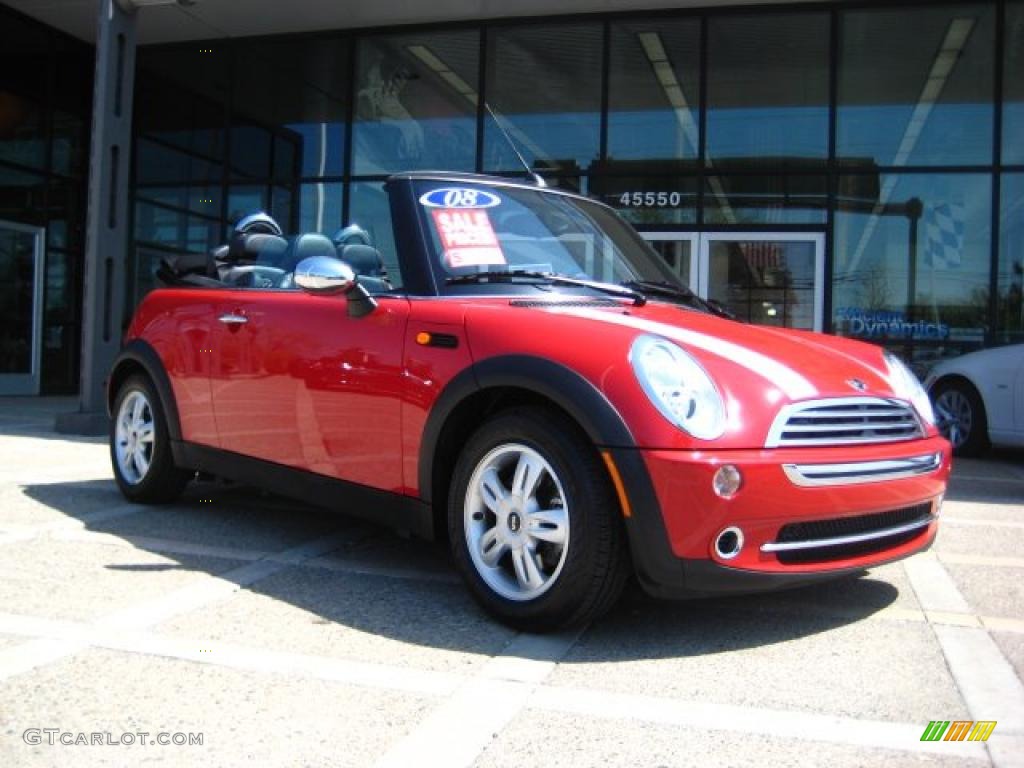 2008 Cooper Convertible - Chili Red / Panther Black photo #1