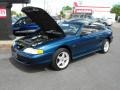 1998 Atlantic Blue Metallic Ford Mustang GT Convertible  photo #1