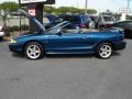 1998 Atlantic Blue Metallic Ford Mustang GT Convertible  photo #2