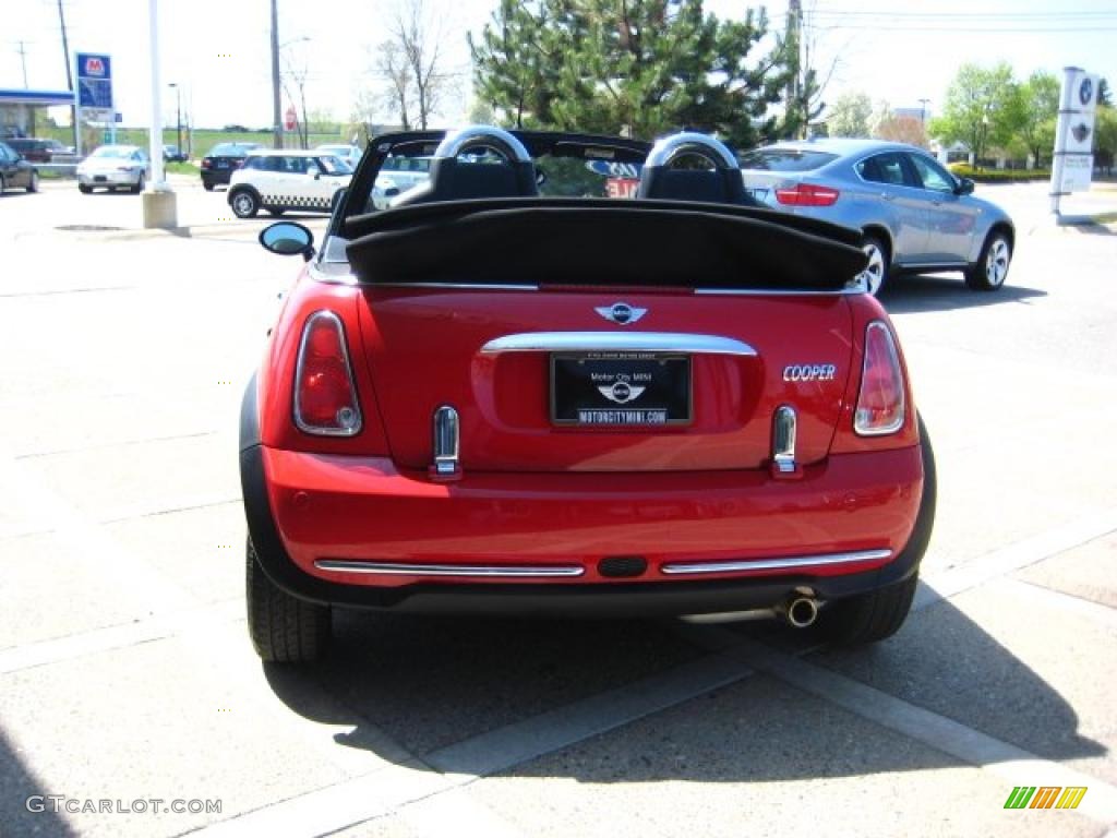2008 Cooper Convertible - Chili Red / Panther Black photo #7