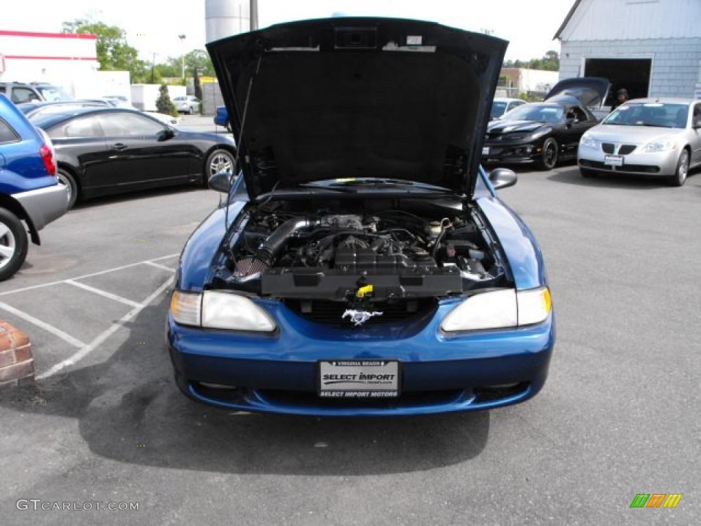 1998 Mustang GT Convertible - Atlantic Blue Metallic / Medium Graphite photo #16