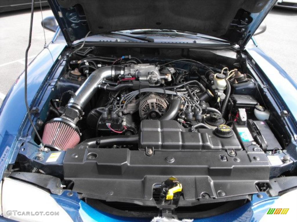 1998 Mustang GT Convertible - Atlantic Blue Metallic / Medium Graphite photo #17