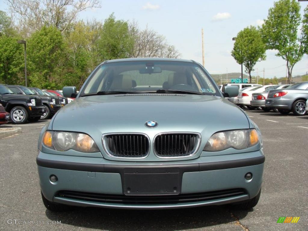 2003 3 Series 325xi Sedan - Grey Green Metallic / Sand photo #2