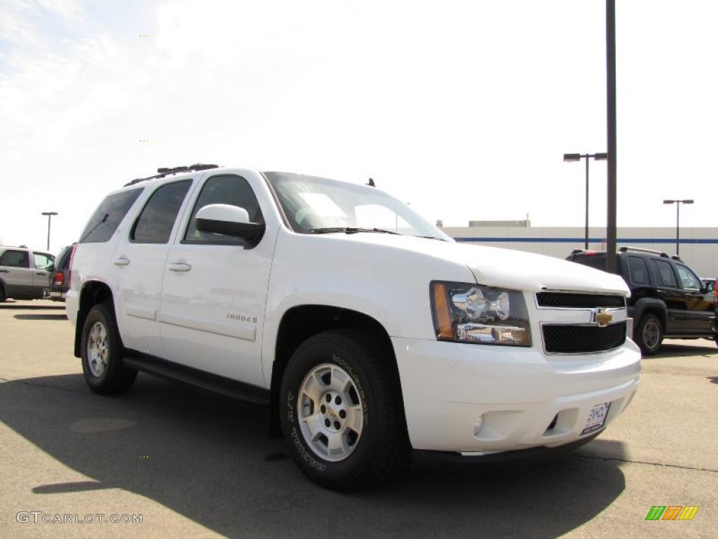 2007 Tahoe LT 4x4 - Summit White / Ebony photo #10