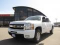 2007 Summit White Chevrolet Silverado 1500 LTZ Crew Cab 4x4  photo #2