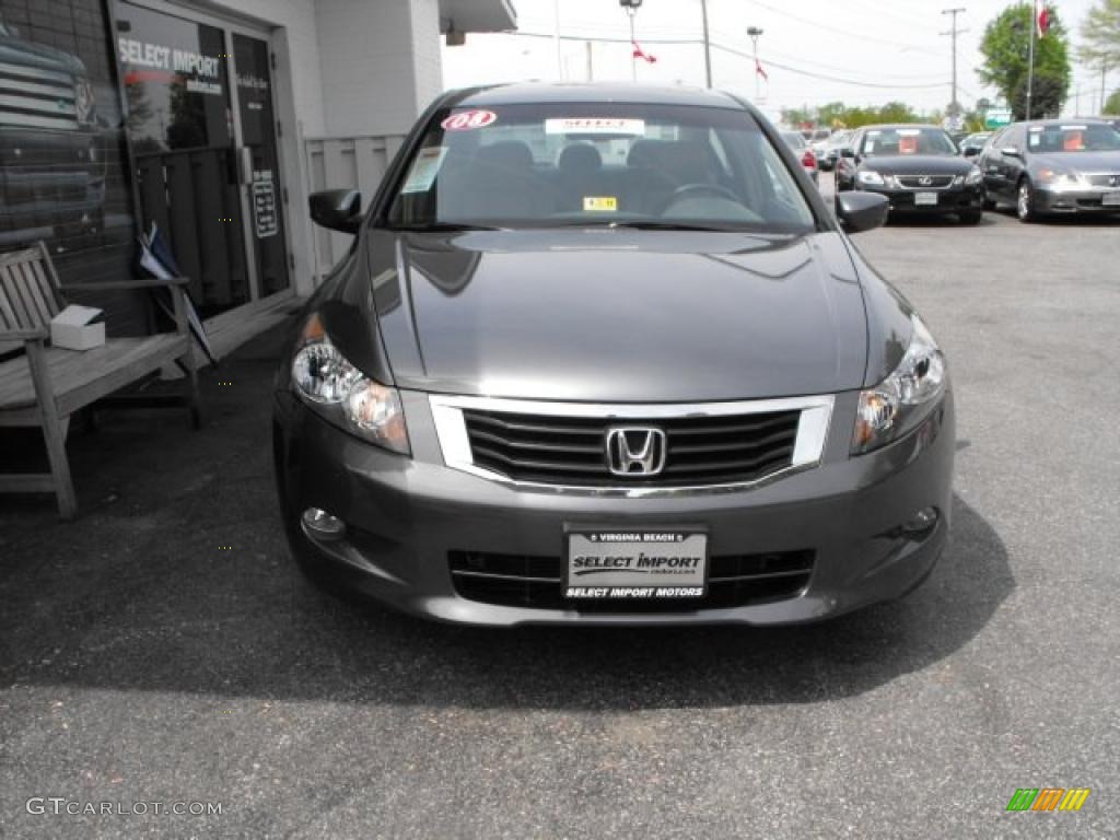 2008 Accord EX-L V6 Sedan - Polished Metal Metallic / Gray photo #2