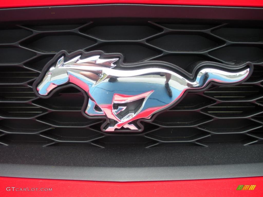 2010 Mustang V6 Coupe - Torch Red / Stone photo #4