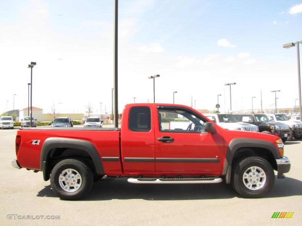 2006 Colorado Z71 Extended Cab 4x4 - Victory Red / Very Dark Pewter photo #9