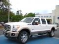 2011 White Platinum Tri-Coat Metallic Ford F350 Super Duty King Ranch Crew Cab 4x4  photo #1