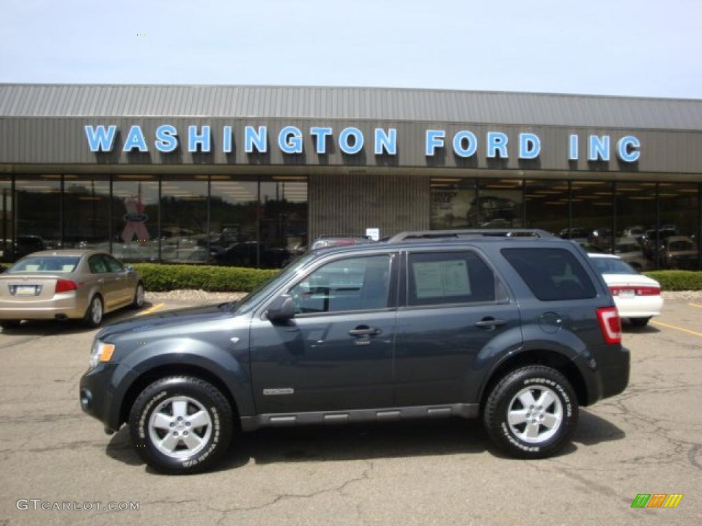 2008 Escape XLT V6 4WD - Black Pearl Slate Metallic / Charcoal photo #1