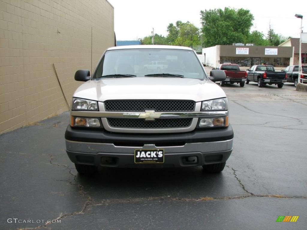 2004 Silverado 1500 LS Extended Cab - Silver Birch Metallic / Dark Charcoal photo #3