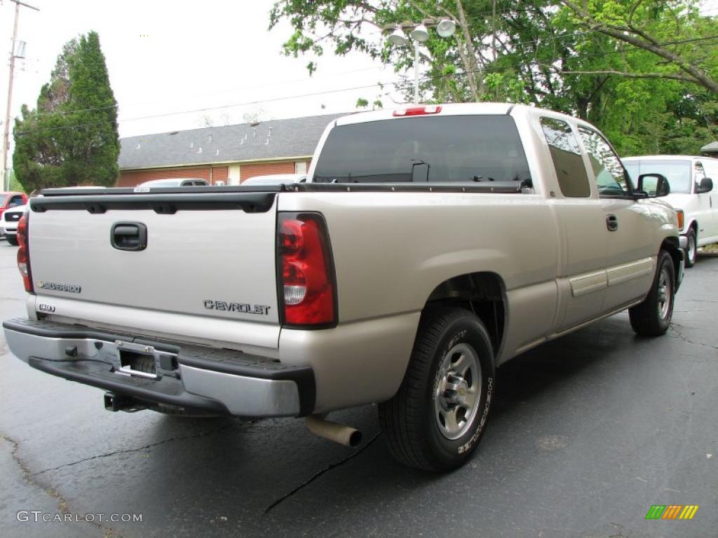 2004 Silverado 1500 LS Extended Cab - Silver Birch Metallic / Dark Charcoal photo #5