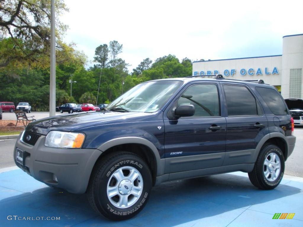 2002 Escape XLT V6 4WD - True Blue Metallic / Medium Graphite photo #1