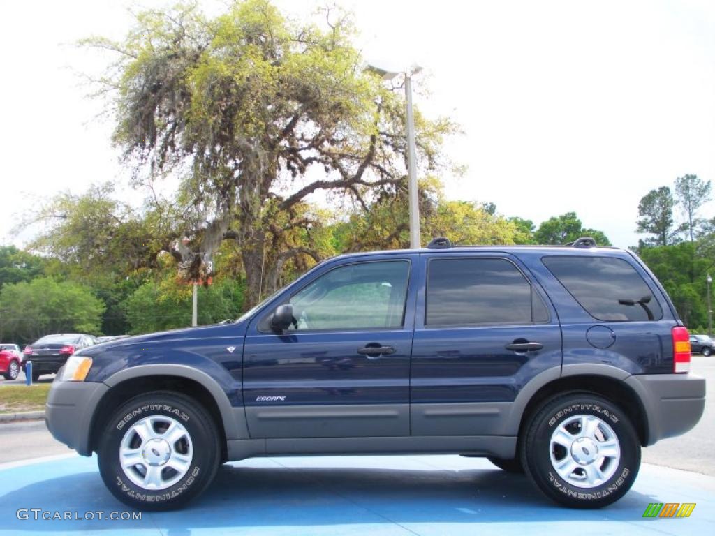 2002 Escape XLT V6 4WD - True Blue Metallic / Medium Graphite photo #2