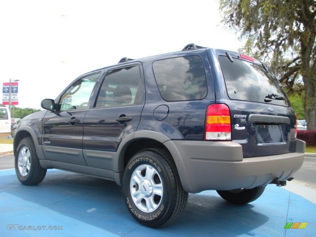 2002 Escape XLT V6 4WD - True Blue Metallic / Medium Graphite photo #3