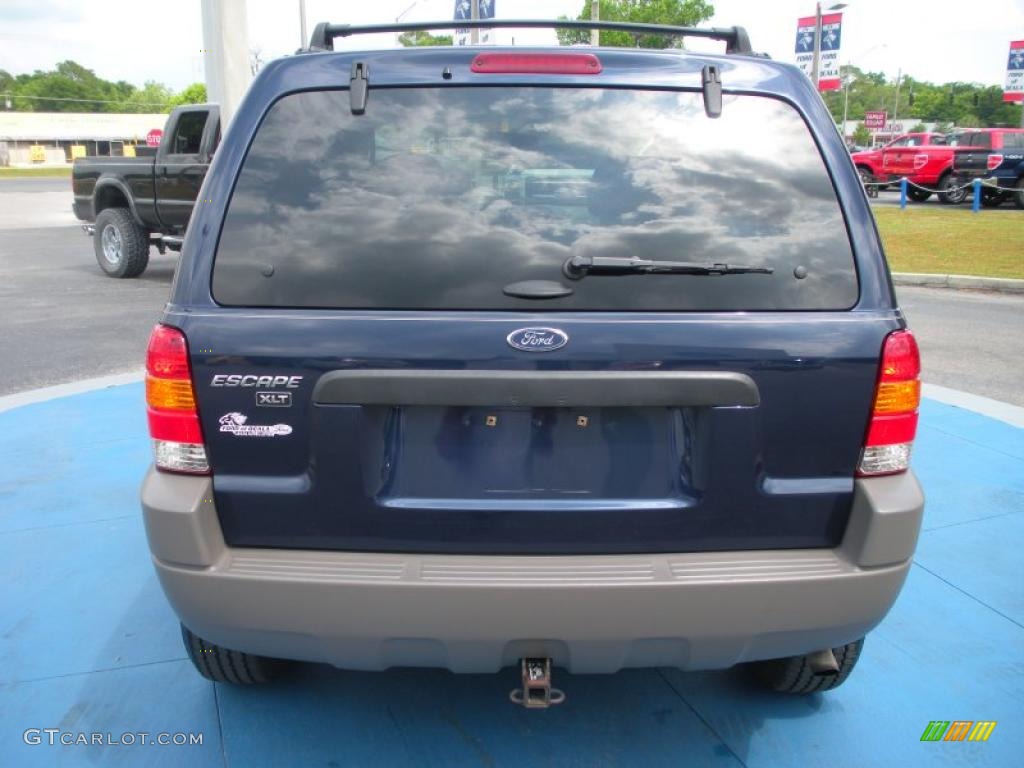 2002 Escape XLT V6 4WD - True Blue Metallic / Medium Graphite photo #4