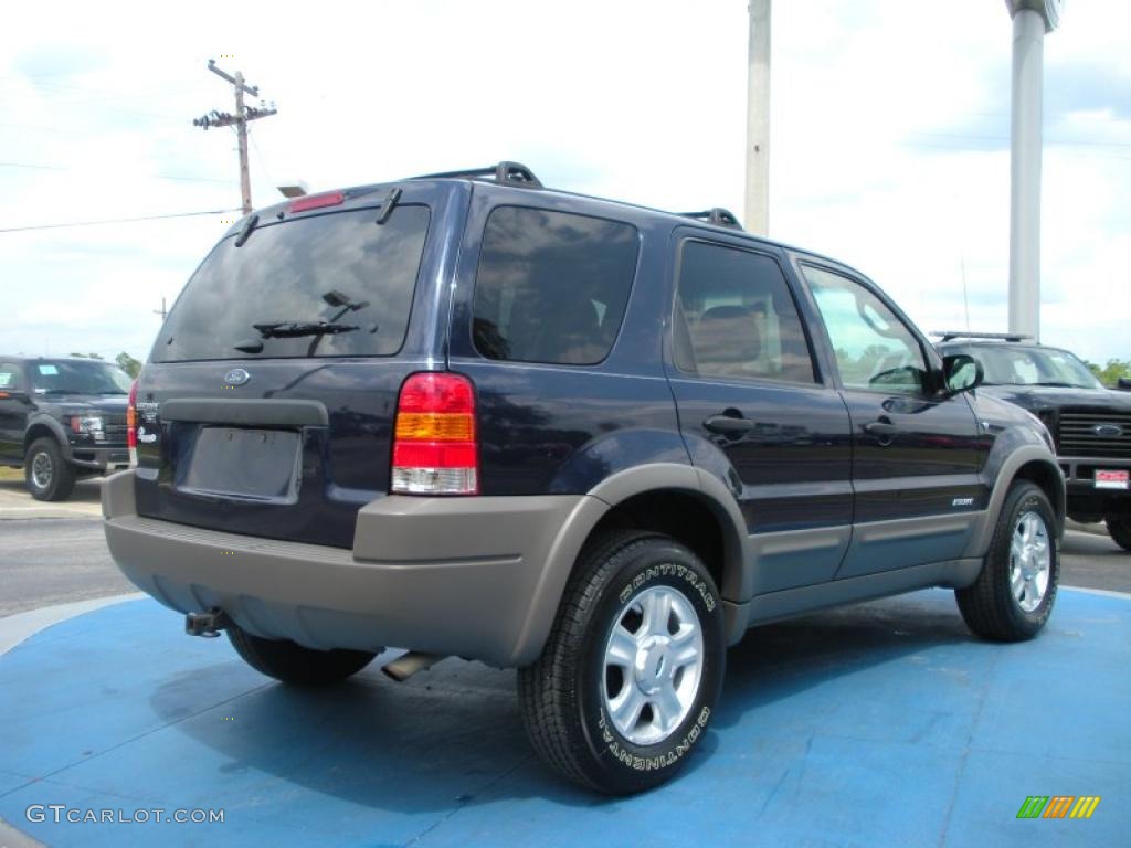 2002 Escape XLT V6 4WD - True Blue Metallic / Medium Graphite photo #5