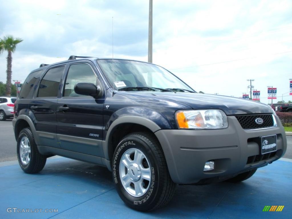 2002 Escape XLT V6 4WD - True Blue Metallic / Medium Graphite photo #7