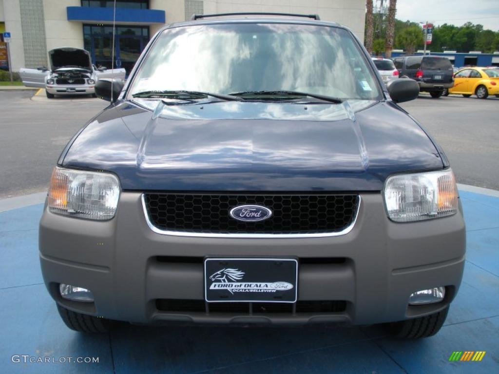 2002 Escape XLT V6 4WD - True Blue Metallic / Medium Graphite photo #8