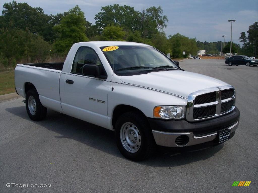 2004 Ram 1500 ST Regular Cab - Bright White / Dark Slate Gray photo #3