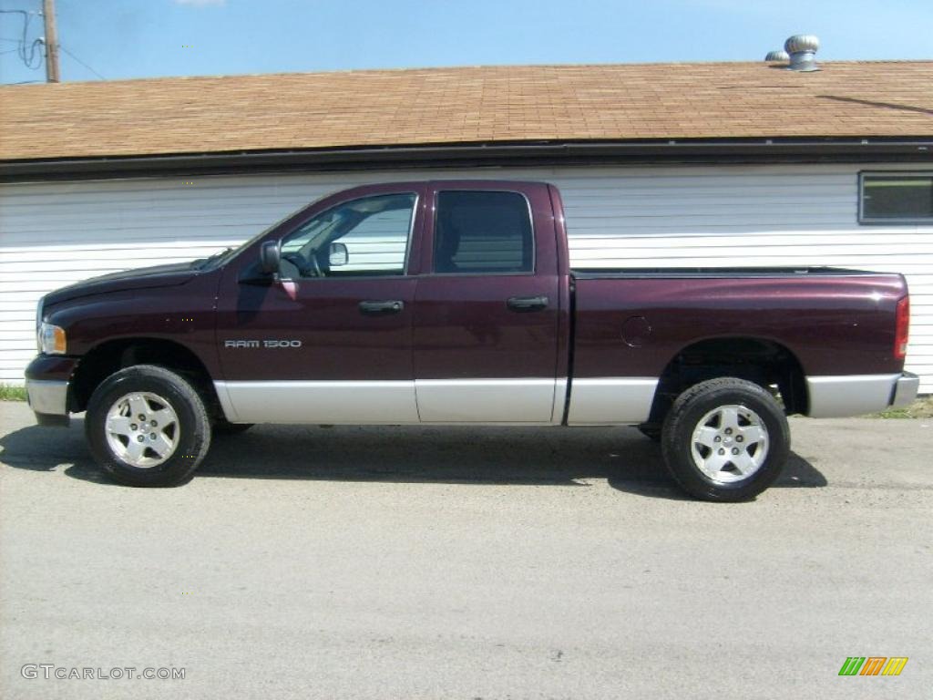 2005 Ram 1500 SLT Quad Cab 4x4 - Deep Molten Red Pearl / Dark Slate Gray photo #2