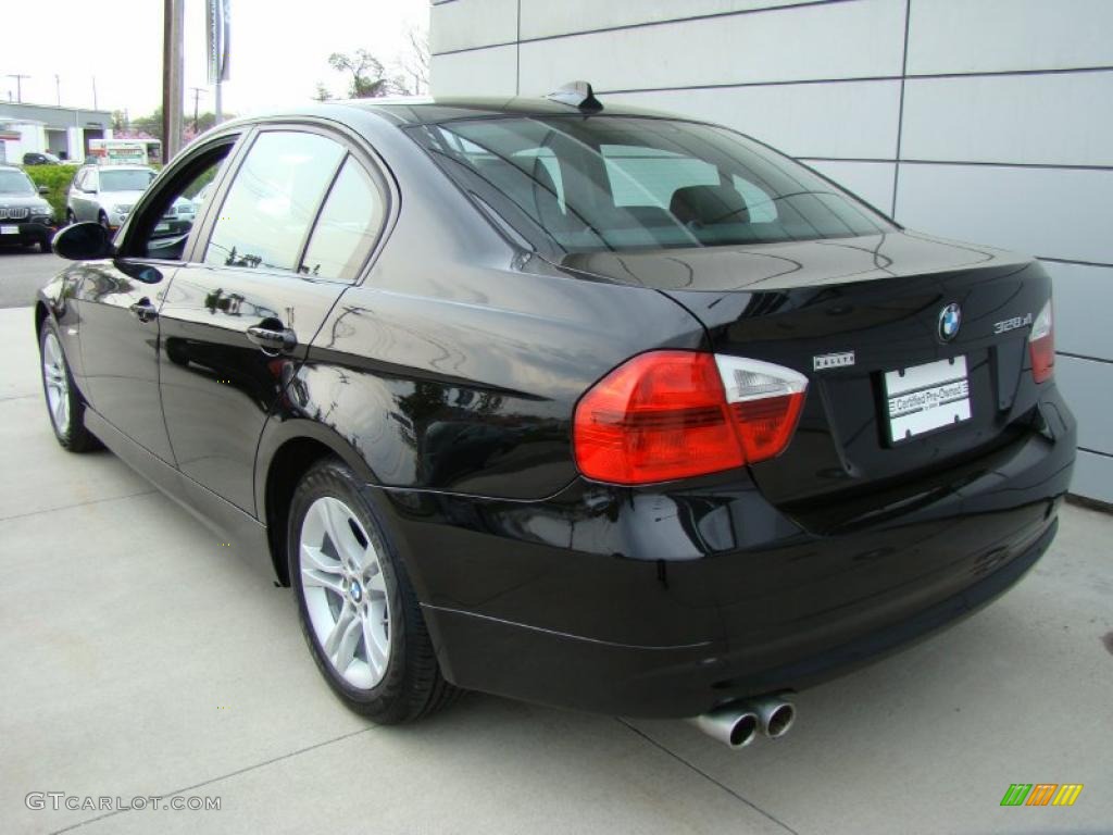 2008 3 Series 328xi Sedan - Jet Black / Black photo #4