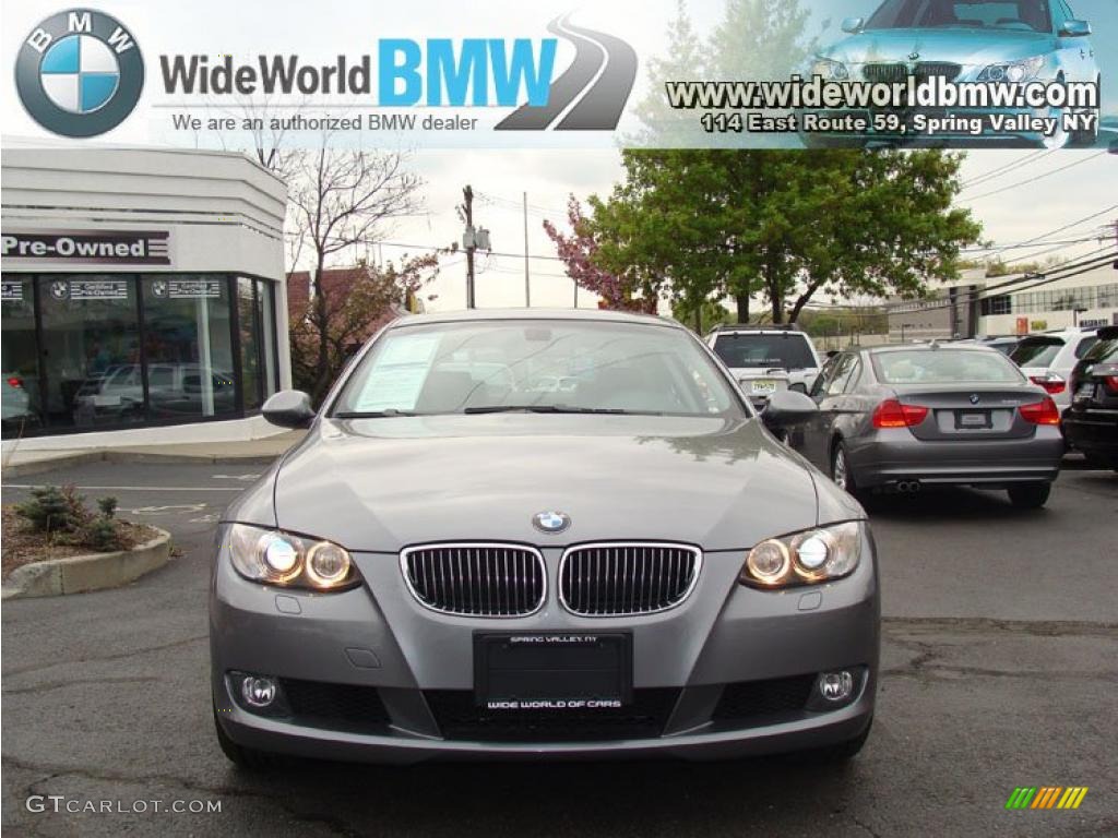 2009 3 Series 328xi Coupe - Titanium Silver Metallic / Black photo #2