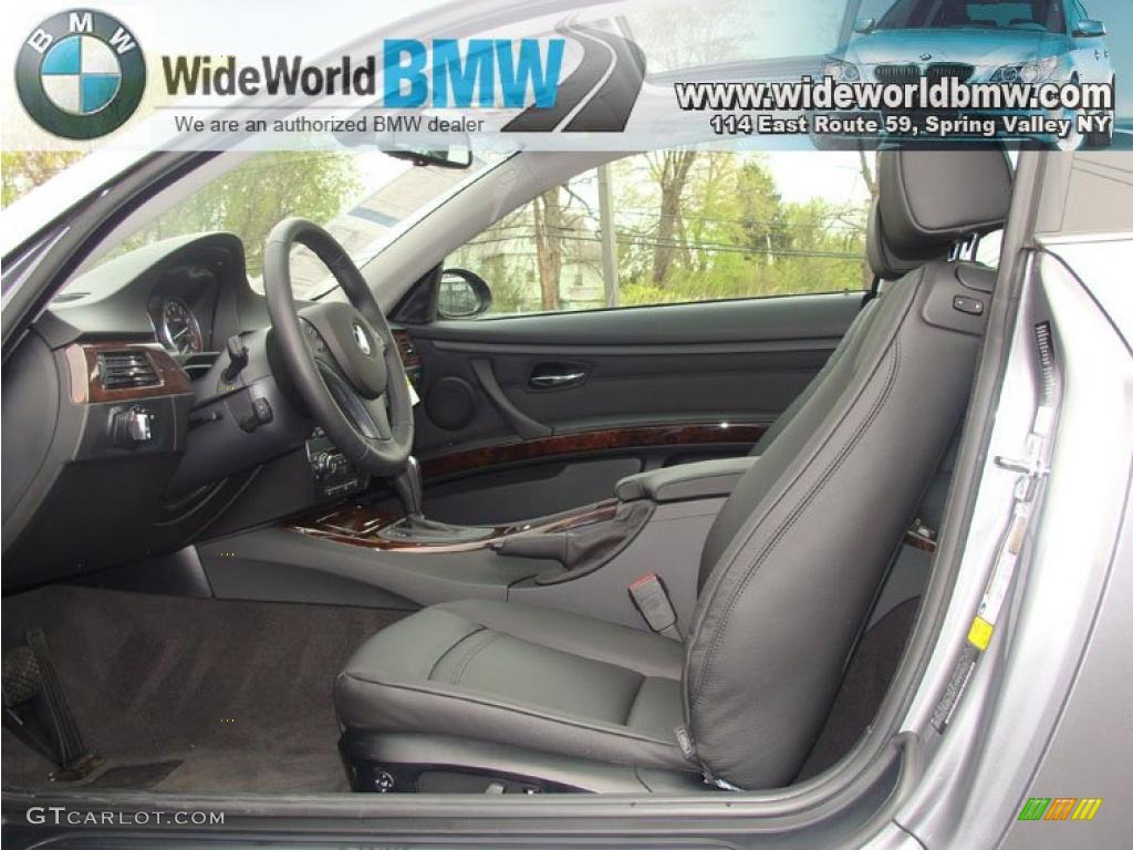 2009 3 Series 328xi Coupe - Titanium Silver Metallic / Black photo #9