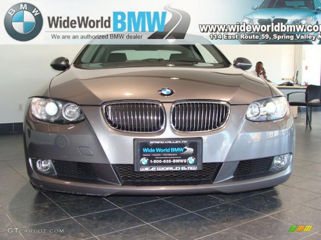2009 3 Series 328i Coupe - Space Grey Metallic / Black photo #2