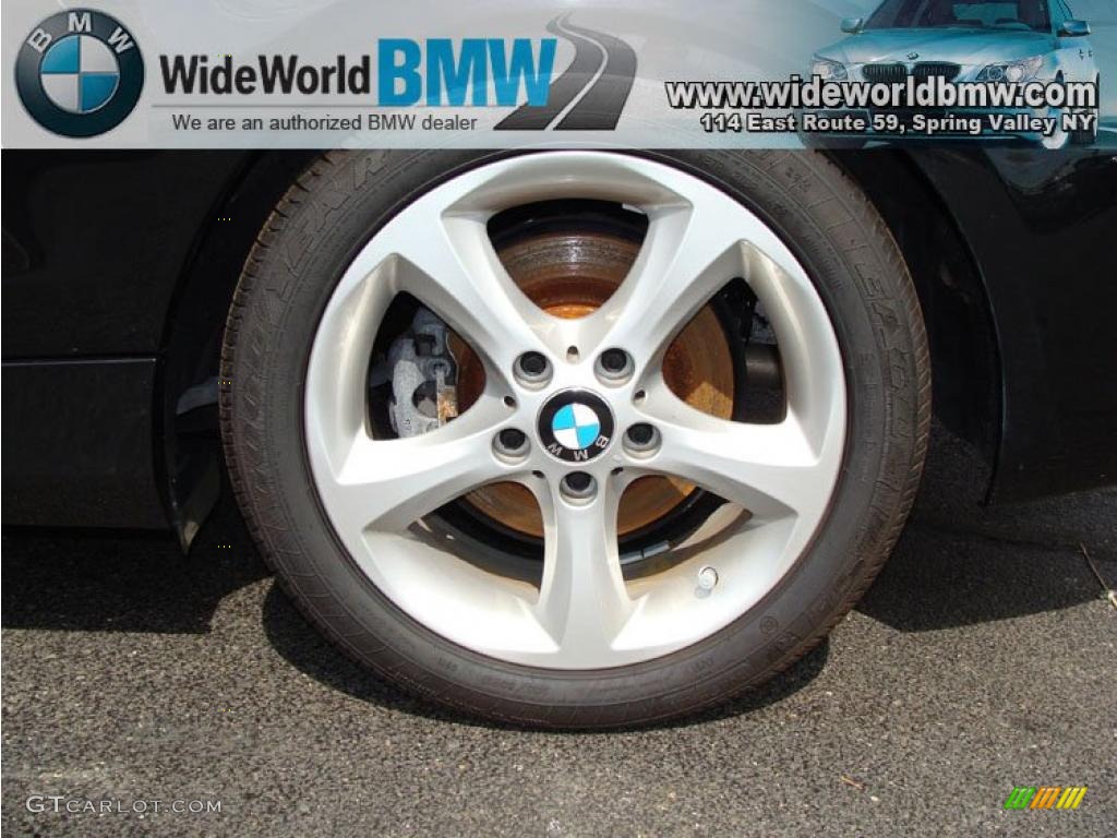 2009 1 Series 128i Coupe - Black Sapphire Metallic / Black photo #7